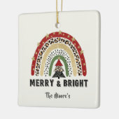 Kerstregenbooggroeven en helder Ornament (Links)