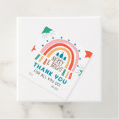 KerstregenboogMerrie en helderheid Bedankjes Labels (In situ)