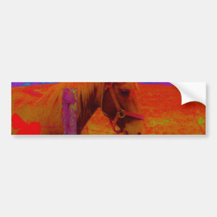 kerstregenboogpaard bumpersticker