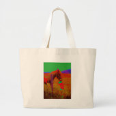 kerstregenboogpaard grote tote bag (Voorkant)