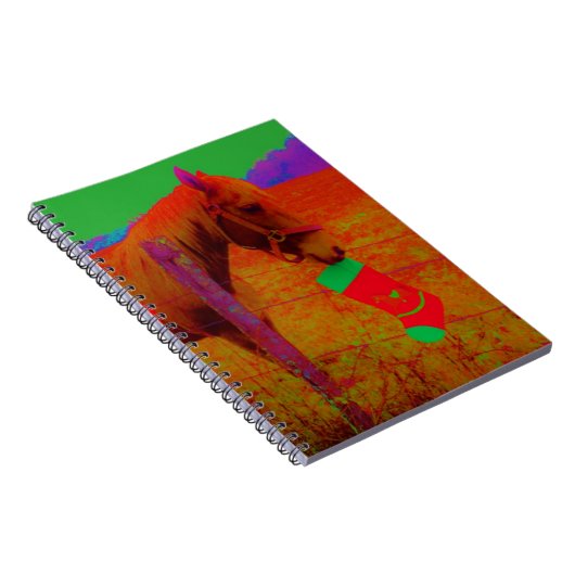 kerstregenboogpaard notitieboek (Rechterzijde)