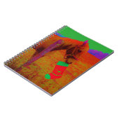 kerstregenboogpaard notitieboek (Linkerzijde)