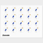 Kerstreigerstickers Ronde Sticker (Vel)