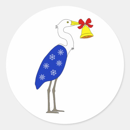 Kerstreigerstickers Ronde Sticker (Voorkant)