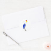 Kerstreigerstickers Ronde Sticker (Envelop)