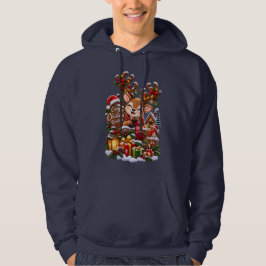 Kerstreindeer in een knusse winter – Magische besn Hoodie
