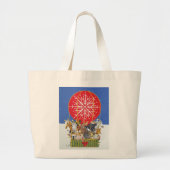 kerstreis grote tote bag (Voorkant)