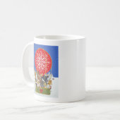 kerstreis koffiemok (Voorkant links)