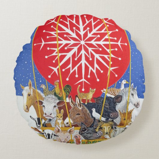 kerstreis rond kussen (Voorkant)