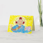 Kerstreligieus Wenskaart Feestdagen Kaart (Voorkant)