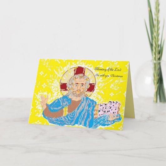 Kerstreligieus Wenskaart Feestdagen Kaart (Voorkant)