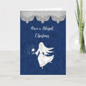 Kerstreligieuze Kaart met Angel (Voorkant)