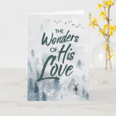 Kerstreligieuze wonderen van z'n liefdeszeggers kaart (Gele Bloem)