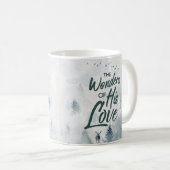 Kerstreligieuze wonderen van z'n liefdeszeggers koffiemok (Voorkant rechts)