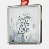 Kerstreligieuze wonderen van z'n liefdeszeggers metalen ornament (Links)