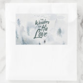 Kerstreligieuze wonderen van z'n liefdeszeggers rechthoekige sticker (Tas)