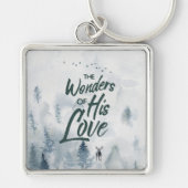 Kerstreligieuze wonderen van z'n liefdeszeggers sleutelhanger (Voorkant)