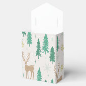 Kerstrender in het Evergreen Winter Forest Bedankdoosjes (Geopend)