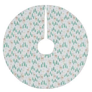 Kerstrender in het Evergreen Winter Forest Kerstboom Rok