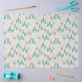 Kerstrender in het Evergreen Winter Forest Tissuepapier (Craft)