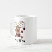 Kerstrender - mok voor kerstfeestdagen (Voorkant links)