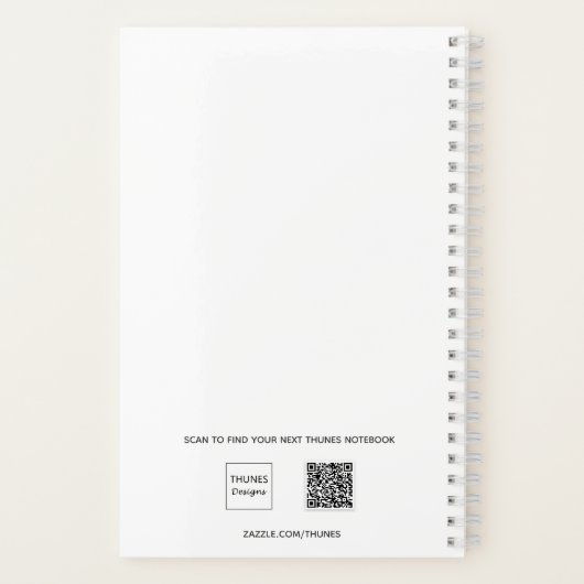 Kerstrender rood wit om lijsten te maken notitieboek (Achterkant)