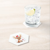 Kerstrendier (1) kartonnen onderzetters (Insitu)