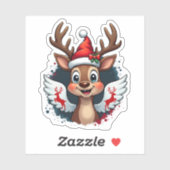 Kerstrendier (1) sticker (Vel)