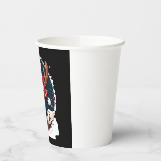 Kerstrendier (2) papieren bekers (Links)