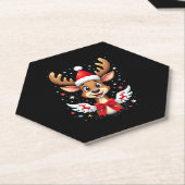 Kerstrendier (3) kartonnen onderzetters (Schuin)