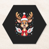 Kerstrendier (3) kartonnen onderzetters (Voorkant)