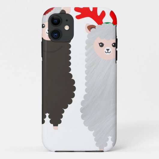 kerstrendier alpacas Case-Mate iPhone case (Achterkant)