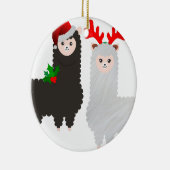 kerstrendier alpacas keramisch ornament (Rechts)