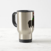 kerstrendier alpacas reisbeker (Voorkant links)