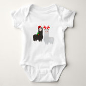 kerstrendier alpacas romper (Voorkant)