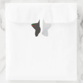 kerstrendier alpacas ster sticker (Tas)
