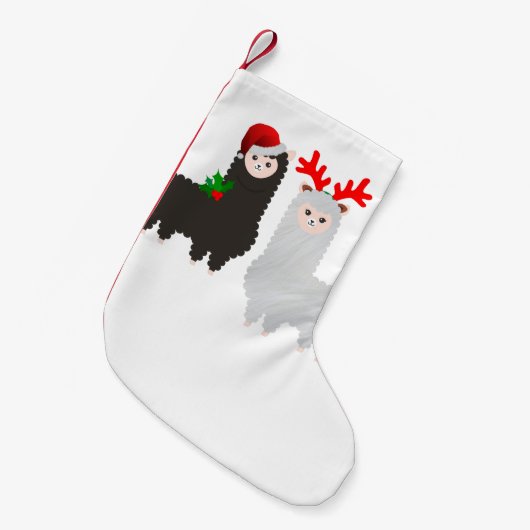 kerstrendier alpacas stocker kleine kerstsok (Voorkant (Hangend))