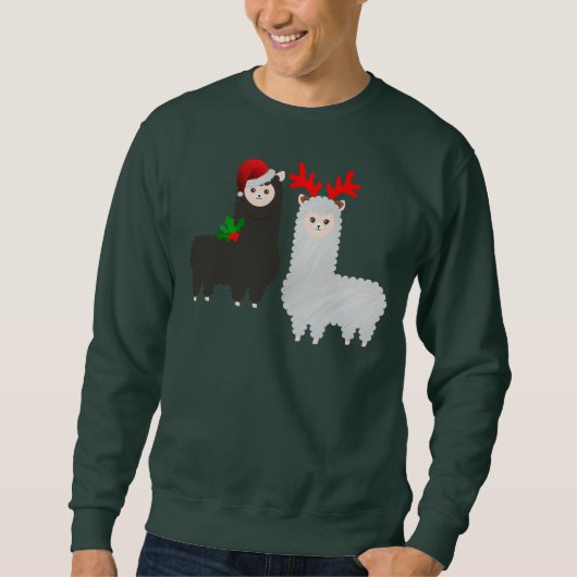 kerstrendier alpacas trui (Voorkant)