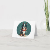 Kerstrendier Berner Sennenhond Feestdagen Kaart (Voorkant)