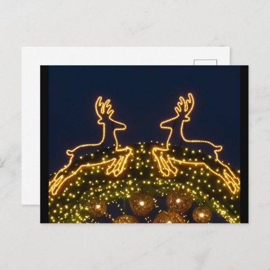 kerstrendier briefkaart (Voorkant / Achterkant)