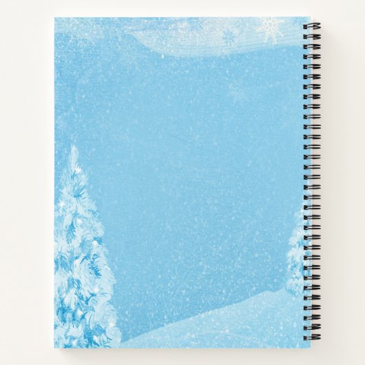 Kerstrendier Buffalo-palingbos Notitieboek (Achterkant)