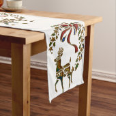 Kerstrendier en sterren korte tafelloper (Voorbeeld)