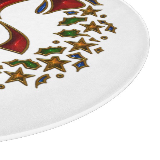 Kerstrendier en sterren snijplank (Hoek)