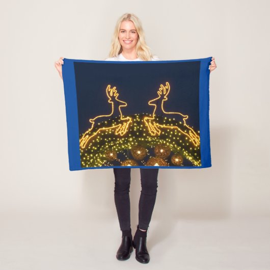 kerstrendier fleece deken (In situ)