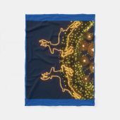 kerstrendier fleece deken (Voorkant)