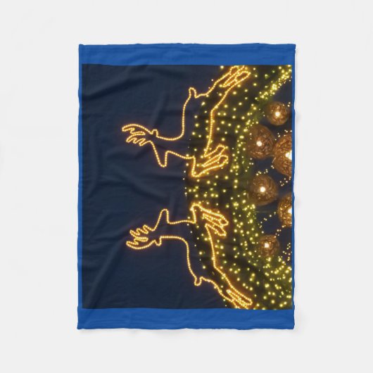 kerstrendier fleece deken (Voorkant)