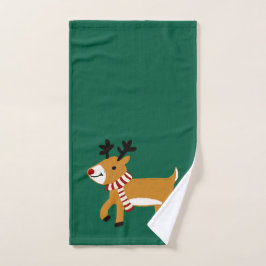 Kerstrendier Handdoek