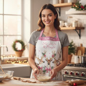 Kerstrendier Jingle & Mingle gepersonaliseerd Schort