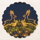 kerstrendier kartonnen onderzetters (Voorkant)