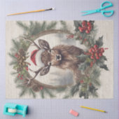 Kerstrendier Krans Pine Decoupage Tissuepapier (Craft)